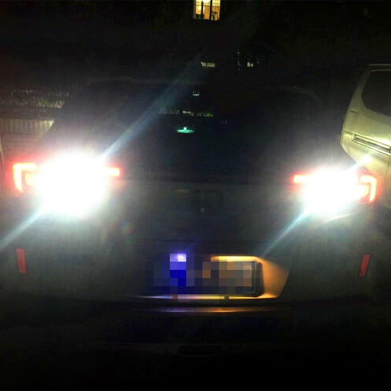 Alla Lighting 7443 7440 LED Back-Up Reverse Light Bulbs, 2400Lm, 6000K Xenon White (Set of 2) - Image 2