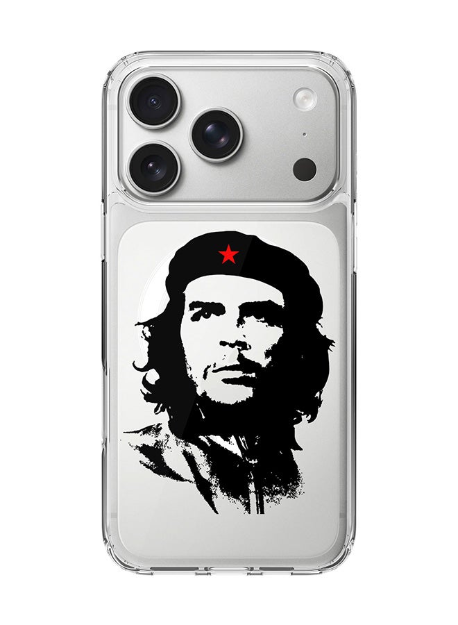 Stylizedd Classic Clear MagSafe Case for iPhone 17 Pro , Hybrid Soft Case Flexible Edges Anti Drop TPU PC Gel Thin Transparent Cover [ Designed for iPhone 17 Pro ] - Che Guevara