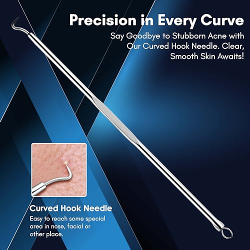 Beauté Secrets Basics Blackhead Acne Removal Needle Kit 4 Pcs Cleaning Tool Blemish Pimple Comedone for Women and Men - Image 5