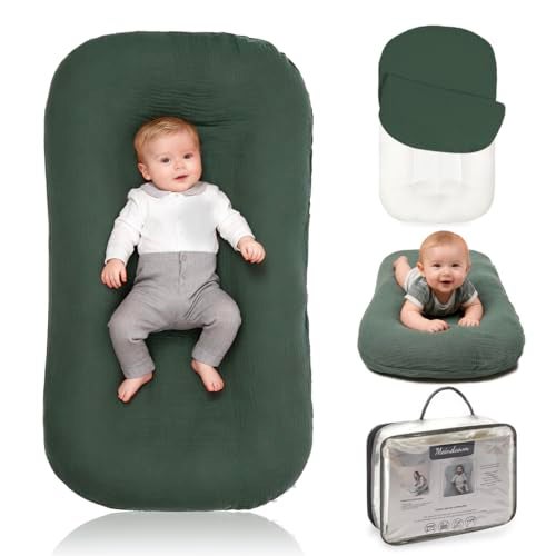 Meindoovm Infant Support Cushion - Snuggle Cozy Me Infant Support Cushion for Newborns | Breathable & Soft, Portable Awake-Time Pad, Essential Baby Gift (Lounger Cover Included) - Image 1