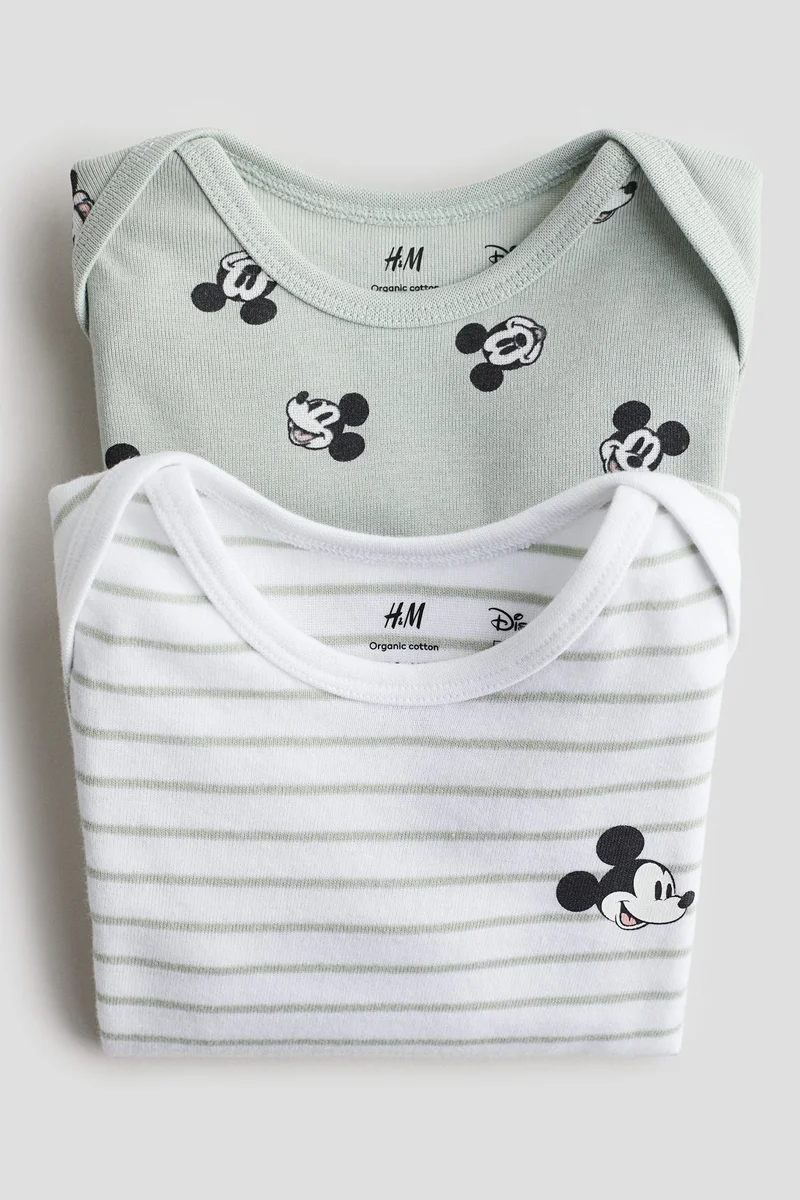 H&M 2-Pack Long-Sleeved Bodysuits