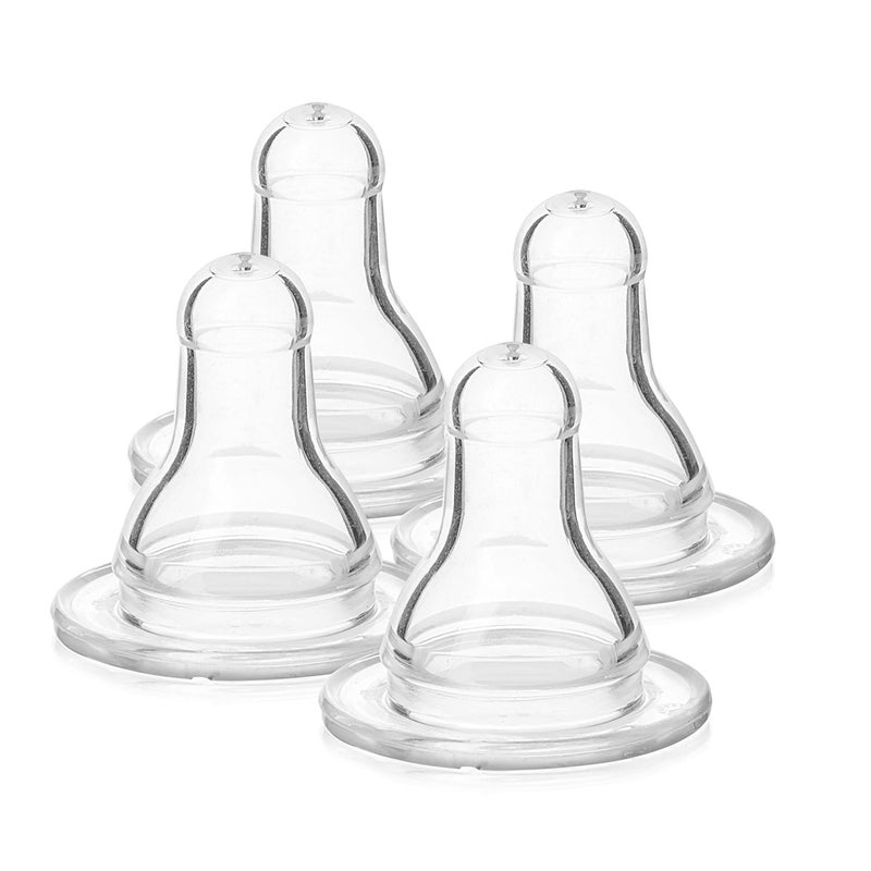 Evenflo 4 Pack Classic Silicone Nipple Medium Flow 36 months