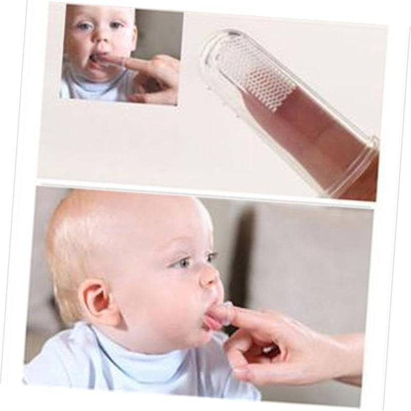 2Pcs Transparent Finger Toothbrush For Baby Toddler Newborn Oral Cleaning And Gum Care - Image 5