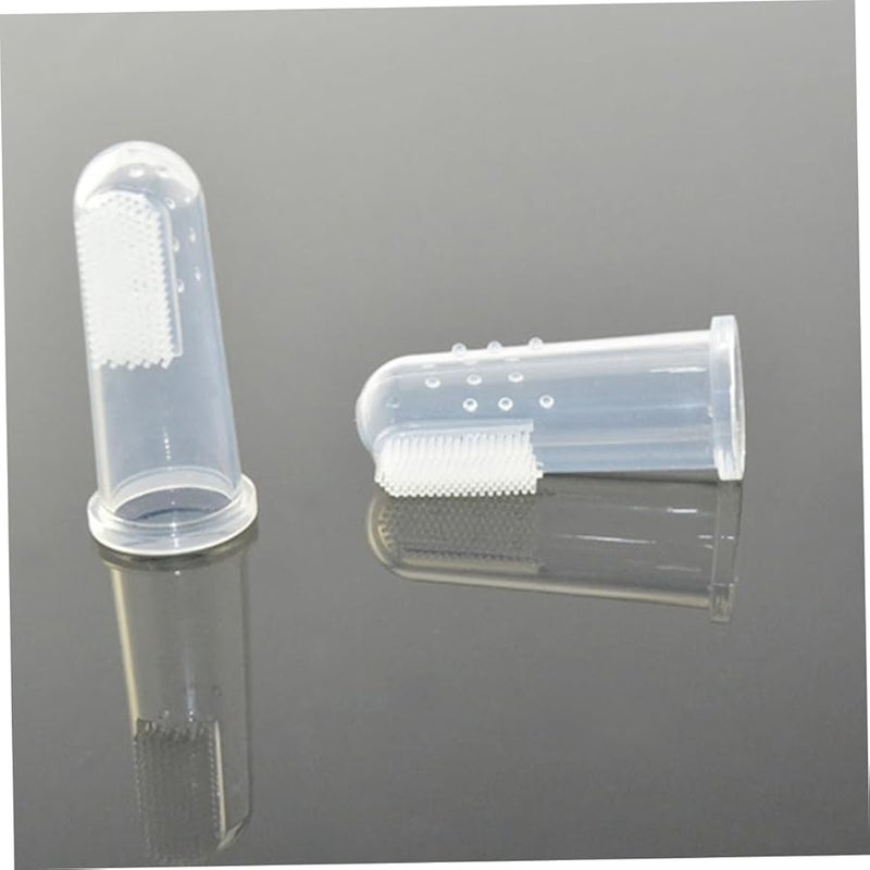 2Pcs Transparent Finger Toothbrush For Baby Toddler Newborn Oral Cleaning And Gum Care - Image 4