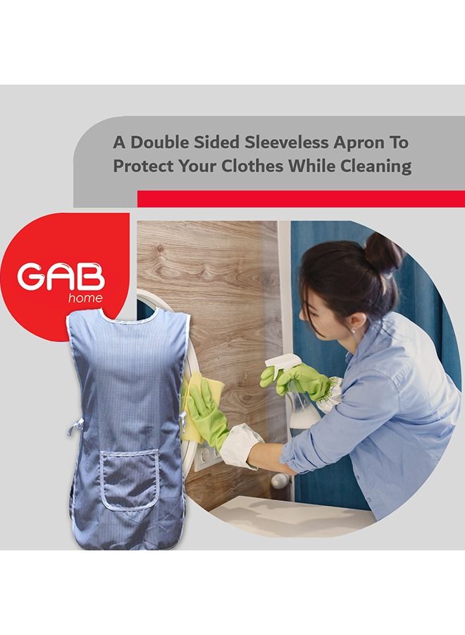 GAB Home GAB Home Apron, Cobbler Apron with Pocket, Adjustable Ties, Double Sided Cotton Apron, Man and Women cut, Sleeveless, Multipurpose Apron, Kitchen Cooking Apron  - Image 4