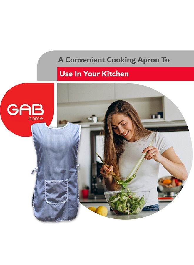GAB Home GAB Home Apron, Cobbler Apron with Pocket, Adjustable Ties, Double Sided Cotton Apron, Man and Women cut, Sleeveless, Multipurpose Apron, Kitchen Cooking Apron  - Image 3