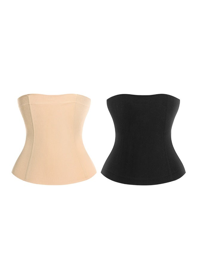 2pc Waist Trainer for Women Corset Shapewear Tummy Control Seamless Slimming Body Shaper Waist Postpartum Belly Belt Band - Image 2