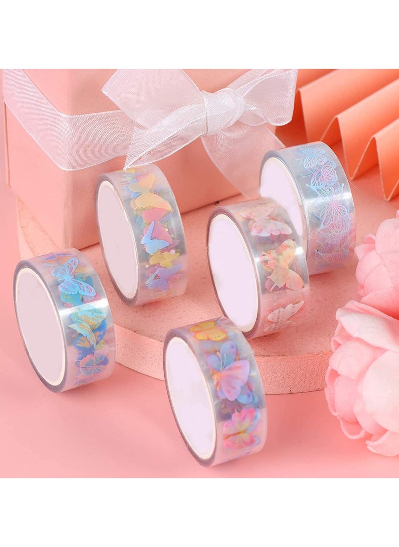 phomemo - Washi Tape Set, Creative DIY Scrapbooking Decoration, Gift Wrapping and Craft Sticky Adhesive Paper Masking Tape, Waterproof Plastic Tape, Gift for Scrapbook, Journal, Planner Arts Crafts (10 Rolls) - Image 1