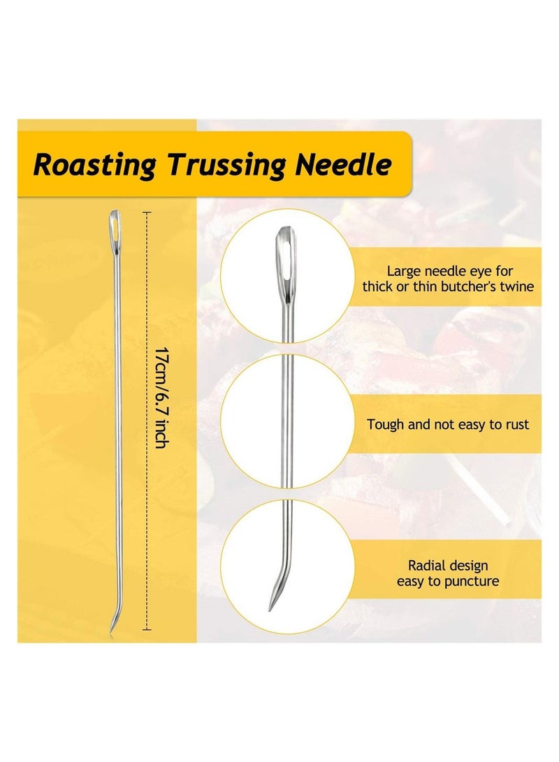 Y&D Roasting Trussing Needles, Meat Needle Stainless Steel Cooking Needles Poultry for Securing Stuffed Turkey, Chicken, Roasts and Rolled Meats Supplies (10 Pieces)  - Image 2