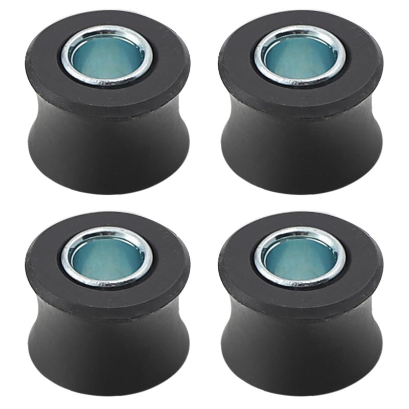 Minho 4Pcs 10MM Rear Shock Absorbing Suspension Bushing Set in Rubber Material Compatible with Most Motorcycles Scooter ATV UTV Go KartBlack Color - Image 3