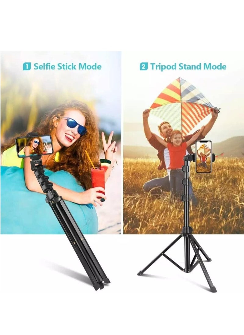 Jmary - MT36 Selfie Stick Phone Tripod 67" Extendable Travel Tripod Stand with Phone Clip 1.7 meter Tripod for Video Shooting vlog - Image 1
