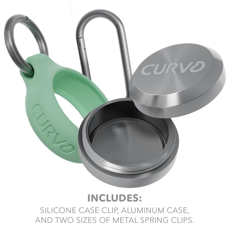 CURVD Premium Carrying Case â€“ Durable Travel Keychain Container, Medicine Pill Organizer & Travel Pill Box, Small Waterproof Holder for Pills, Earplugs, Jewelry, Compatible with Loop, Vibes & Eargasm - Image 2