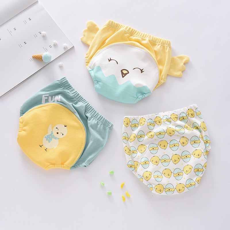 Summer Children'S Toilet Study Pants Baby Training Pants Baby Washable Diaper Pants Cotton Gauze Diaper Pants Explosions - Image 1