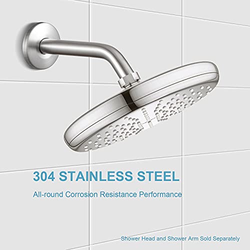 OFFO Shower Arm Flange Brushed Nickel 2.5 Inches in Outer Diameter Replacement Shower Head Arm Escutcheon Plate Suitable for Most Brands Shower Head Arms - Image 3