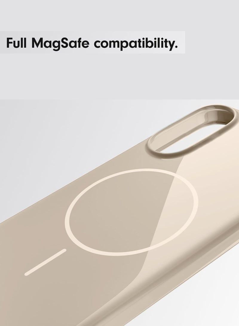 دبليو تيك غطاء سامسونج جالاكسي S25 إيدج 5G 2025 فائق النحافة، مظهر رفيع مثل قشرة صلبة PC ماغسيف، حماية حواف مرتفعة من الزوايا (MCMPMN) - ذهب صحراوي - Image 2