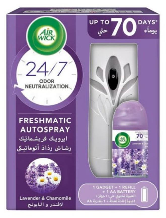 Air Wick Air Freshener Freshmatic Auto Spray Gadget with Refill - Lavender Fragrance 250ml - Image 1