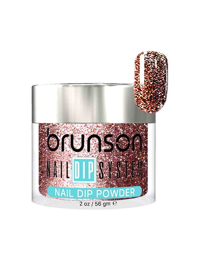brunson Nail Dip Powder Dip And Buff System Color 56gm, French Nail Art Starter Manicure Salon DIY At Home Odor Free And Long Lasting No Needed Nail Lamp Curing BDG021
