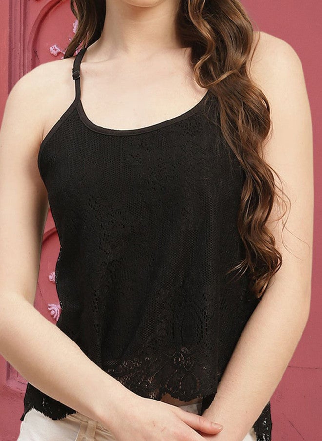 Rue Collection بلوزة سوداء عادية للنساء - Image 2