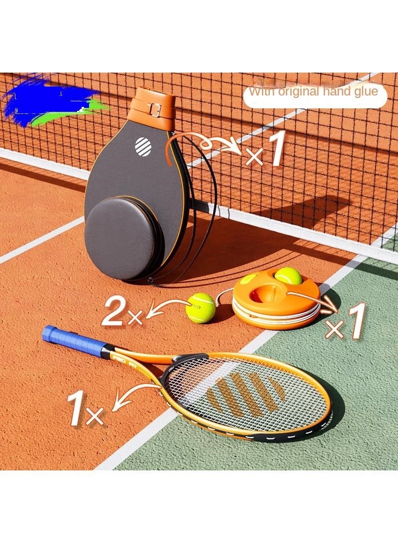 XiuWoo Tennis Trainer Rebound Ball Set For Adult  Professional Racket, Portable Practice Rebounder, Equipment with 1 Racket & Bag, Suitable for Level Players(Orange)  - Image 1