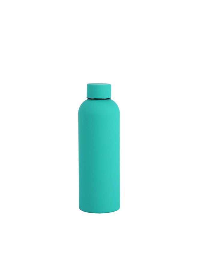 Hot 304 Stainless Steel Thermos Cup Rubber Paint Simple American Style Small Mouth Bottle Outdoor Portable Sports Kettle