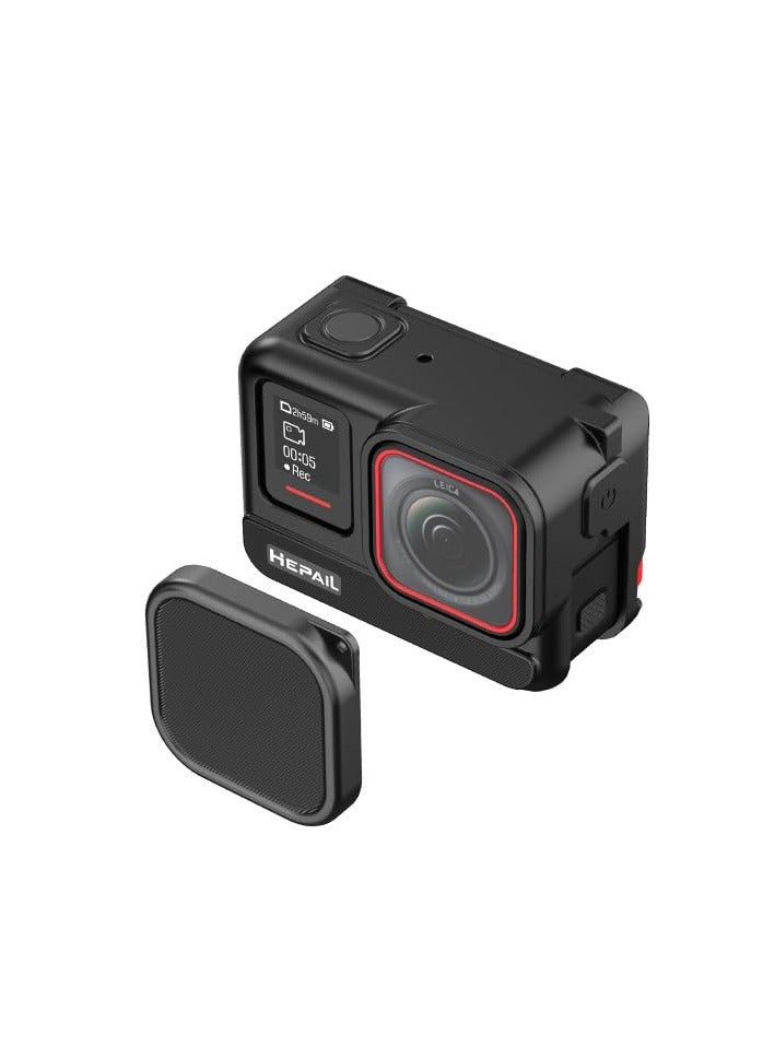 SYOSI واقي شاشة عدسة SYOSI لعدسة Insta360 Ace Pro + غطاء عدسة + حبل لـ Insta360 Ace Pro باللون الأسود - Image 5