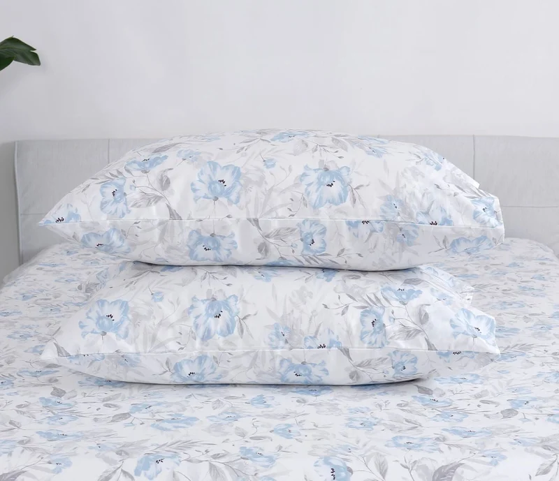 يسكن 200 Thread Count Printed Casey Fitted Sheet Set