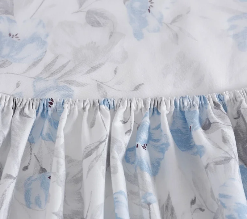 يسكن 200 Thread Count Printed Casey Fitted Sheet Set