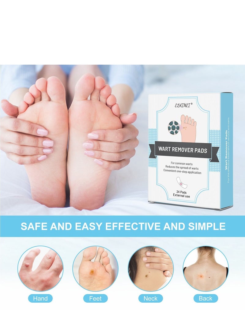 Elaimei 24 Pieces Corn Stickers Foot Stickers Painless To Wart Calluses Foot Calluses  - Image 4