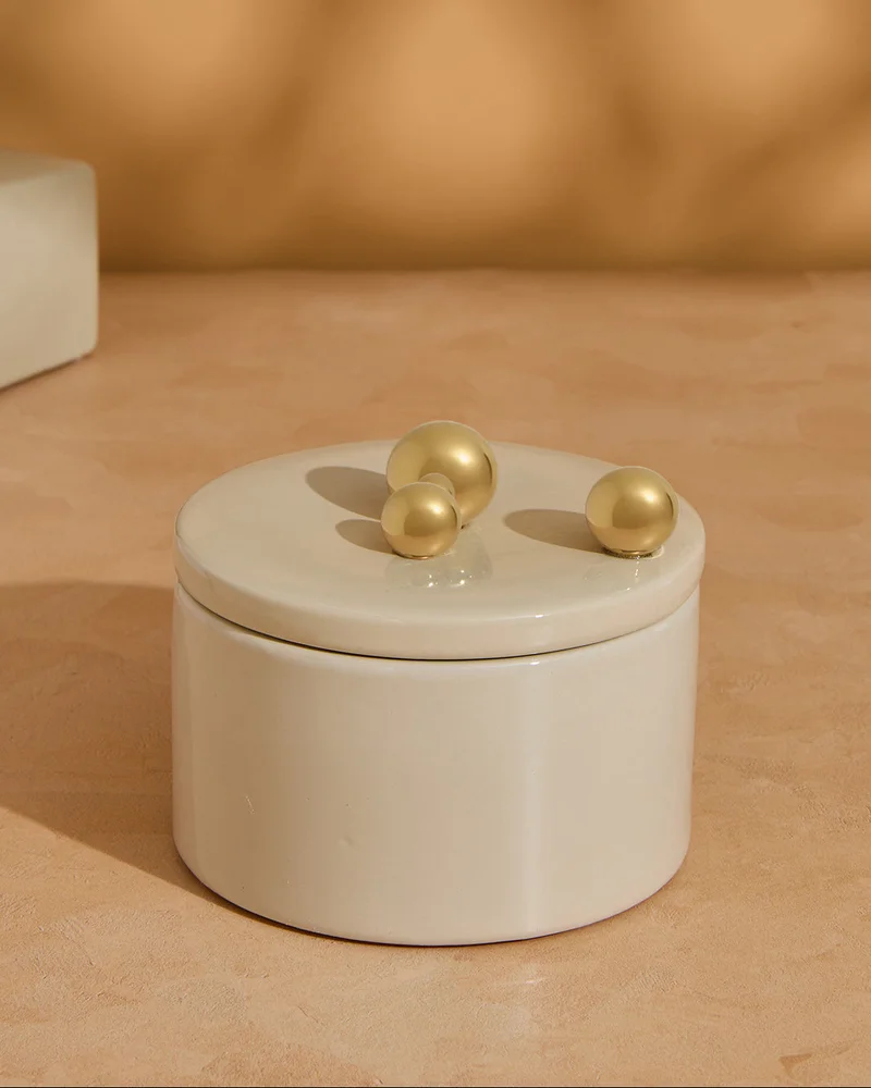 REDTAG Beige Aria Trinket Box
