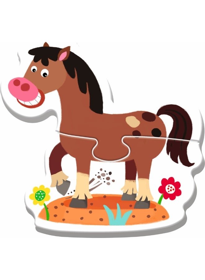 Trefl - Babies & The Bear Farm Animals (2+3+4+5) Pieces - 36127 - Image 2