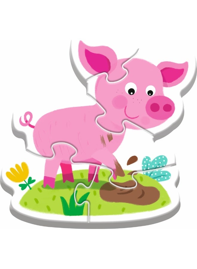 Trefl - Babies & The Bear Farm Animals (2+3+4+5) Pieces - 36127 - Image 3