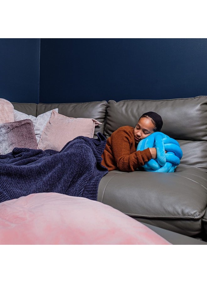 Playlearn USA Playlearn 10” Lilac Cuddle Ball Sensory Pillow - Plush Toy Hugging Pillow - Calming Stress Relief Toy For Kids  - Image 3