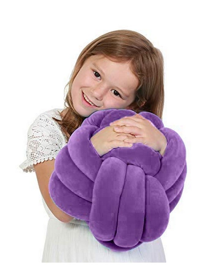 Playlearn USA Playlearn 10” Lilac Cuddle Ball Sensory Pillow - Plush Toy Hugging Pillow - Calming Stress Relief Toy For Kids  - Image 1