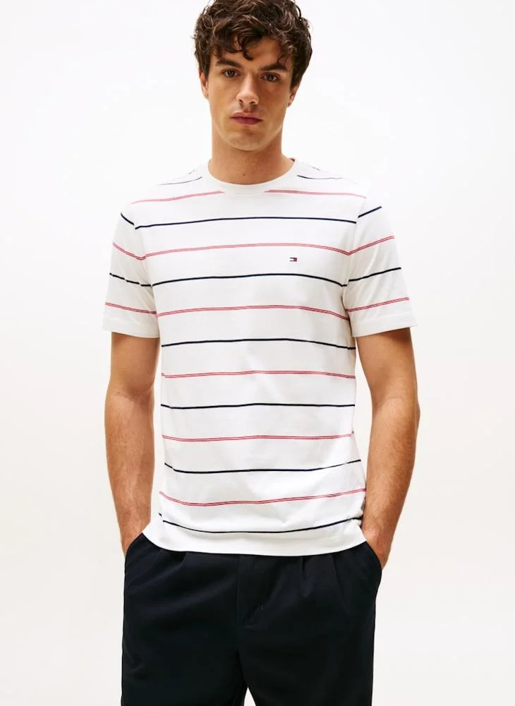 TOMMY HILFIGER Striped Crew Neck T-Shirt