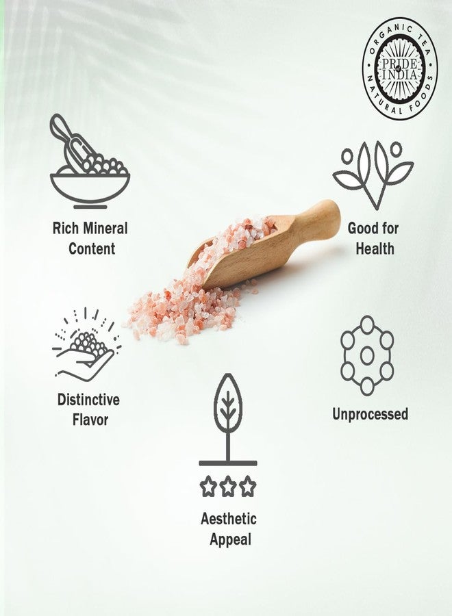 Pride Of India - Pure Himalayan Pink Salt - Enriched w/ 84+ Natural Minerals, Medium Grind 2.2 Pound (35.2oz) Jar - Himalayan Salt, Himalayan Pink Salt, Pink Himalayan Salt, Grind Salt, Pure Rock Salt - Image 4