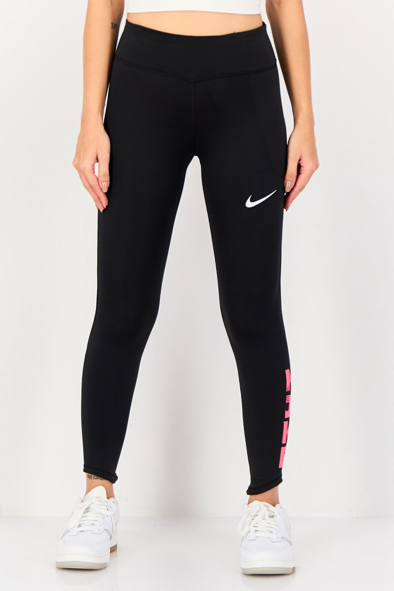 Nike Women Tight Fit Running 7/8 Leggings, Black - Image 1