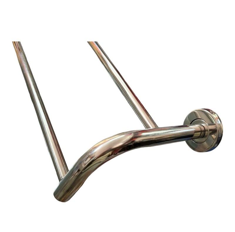 Proniks Stainless Steel Folding Towel Rack for Bathroom/Towel Stand/Tower Holder/Towel Hanger (Double Towel Rod Size : 18" 24" 30" 36") (PRM-18) Combo Pack (36) - Image 3