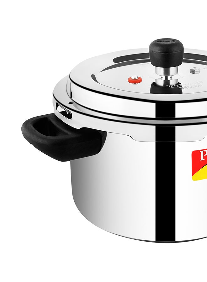 Prestige Svachh Deluxe Alpha Stainless Steel Pressure Cooker Silver/Black 4Liters - Image 4