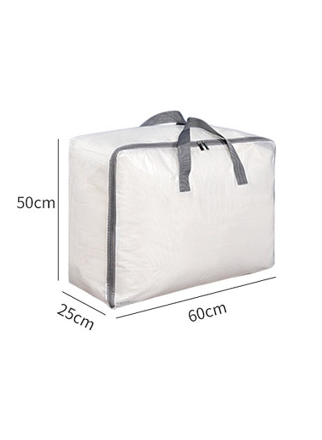 DUNISO 2 Pcs Clear Moving Bag, Storage Bags with Zipper Handle, Closet Storage Containers, Space-Saving，Sturdy and Durable，for Quilts, Blankets, Duvet，60*50*25cm - Image 2