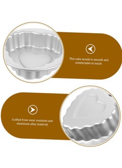 KASTWAVE 5pcs Cake pan, Cake Baking Mold Pudding Mold, Small Cake Mold Cake Tins for Baking Tart molds for Baking Metal Cake Tin Cake Mould Mini Tart pan Baking Molds Aluminum Alloy Caramel  - Image 3