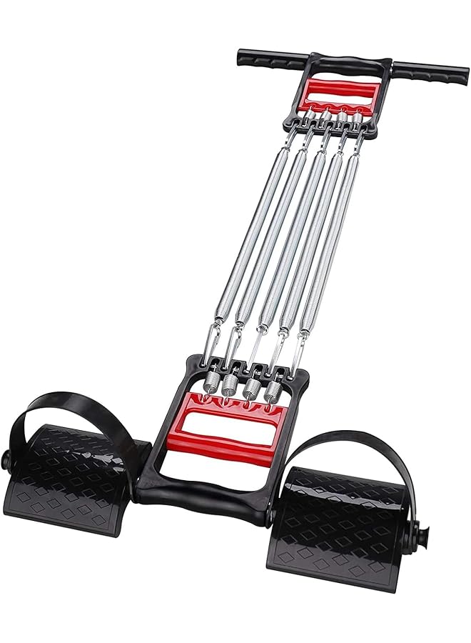 S-TOP Chest Expander, Spring Adjustable Resistance Exercise Equipment with Hand Grips and Ankle Straps, Home Gym Strength Training Tool for Men and Women - Image 1