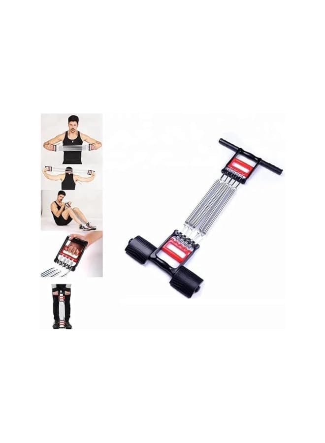 S-TOP Chest Expander, Spring Adjustable Resistance Exercise Equipment with Hand Grips and Ankle Straps, Home Gym Strength Training Tool for Men and Women - Image 5