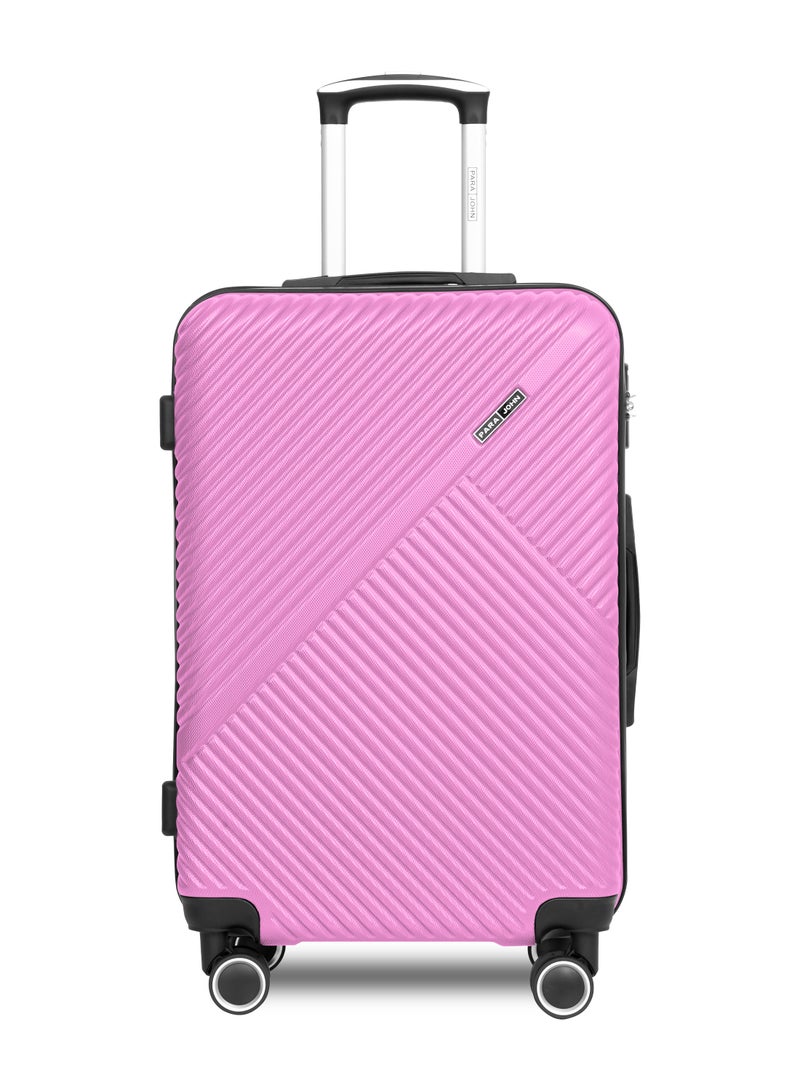 PARAJOHN Medium 24-Inch ABS Lightweight Hardshell Luggage Trolley | carrying 20kg 4-Wheel Spinner Suitcase pink - Image 1