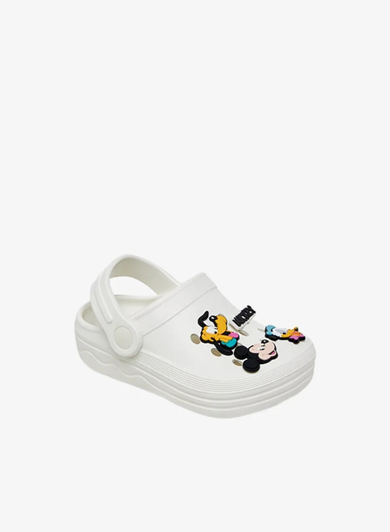 Disney White Boys Mickey Mouse and Friends Backstrap Clogs for Men | Best Price UAE