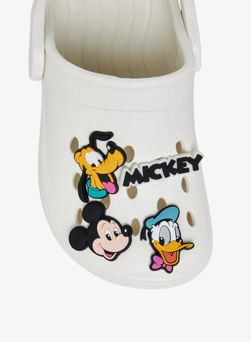 Disney White Boys Mickey Mouse and Friends Backstrap Clogs for Men | Best Price UAE