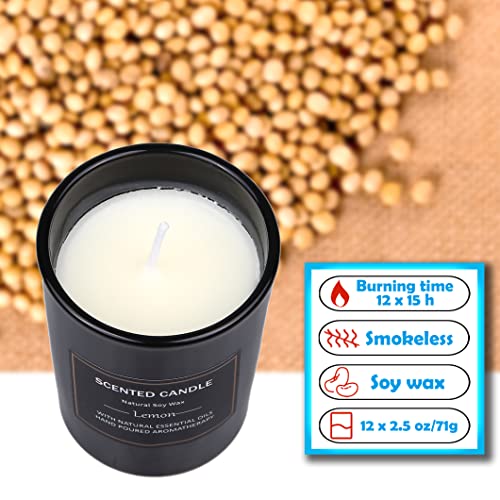 EUPNHY 12 Pack Scented Candles Gift Set 2.5oz Strong Fragrance Aromatherapy Jar Candle Set Soy Wax Decorative Candles for Home Scented Candles Best Gifts for Women. - Image 4