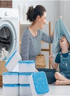 Washing Machine Detergent Tablets - Washing Machine Cleaning Tablets for Washing Machines and Deodorizer for Front and Top Load Washing Machines - Pack of 12 - Available at Di Pegui Bell