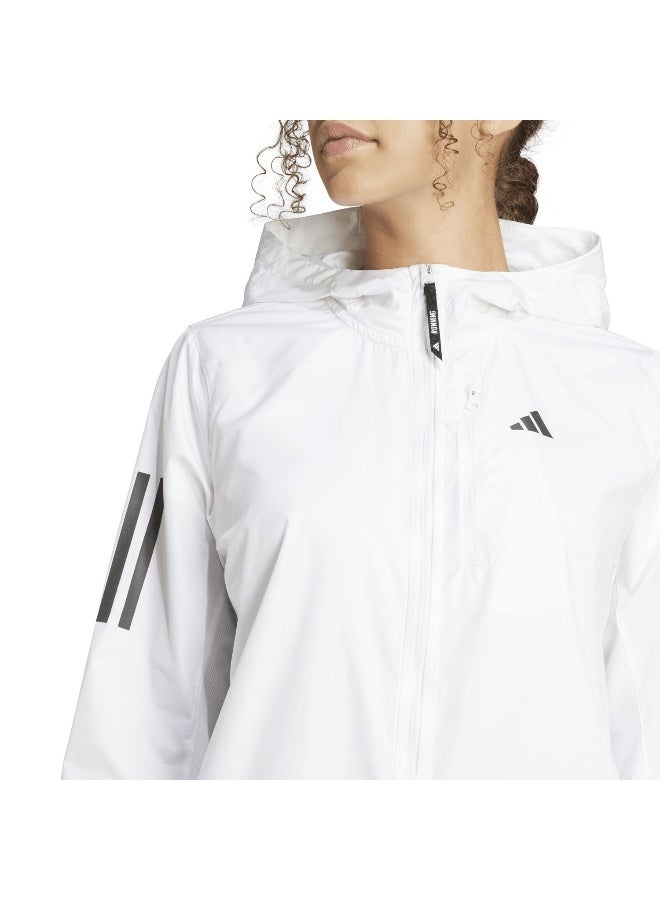 Adidas Adidas Otr B Jkt W White Running Jackets For Women - Image 5