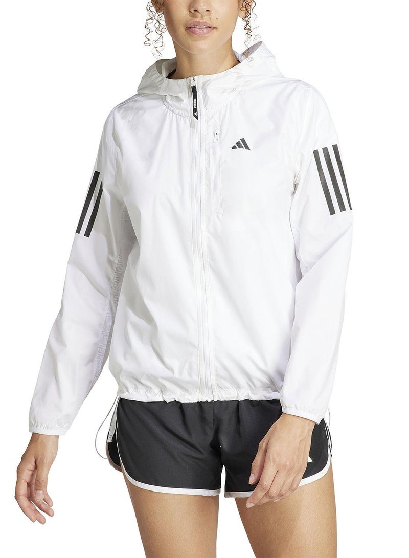 اديداس سترة جري بيضاء للنساء - Image 3