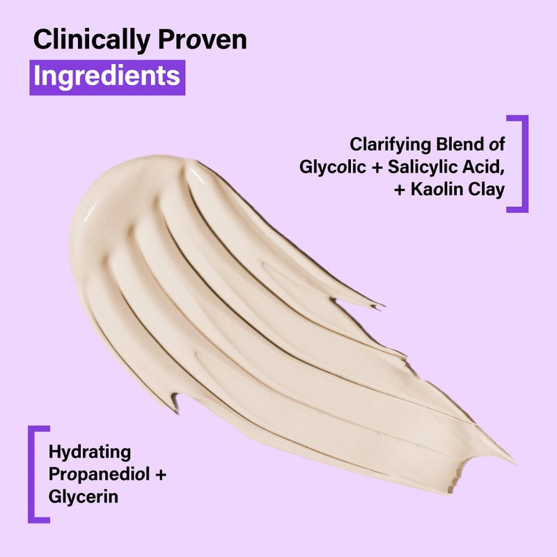 COATS Blemish Defense Clay Cleanser for Oily, Blemish-Prone Skin â€“ With Kaolin, Glycolic & Salicylic Acid â€“ Helps Prevent Breakouts â€“ 5 oz - Image 2